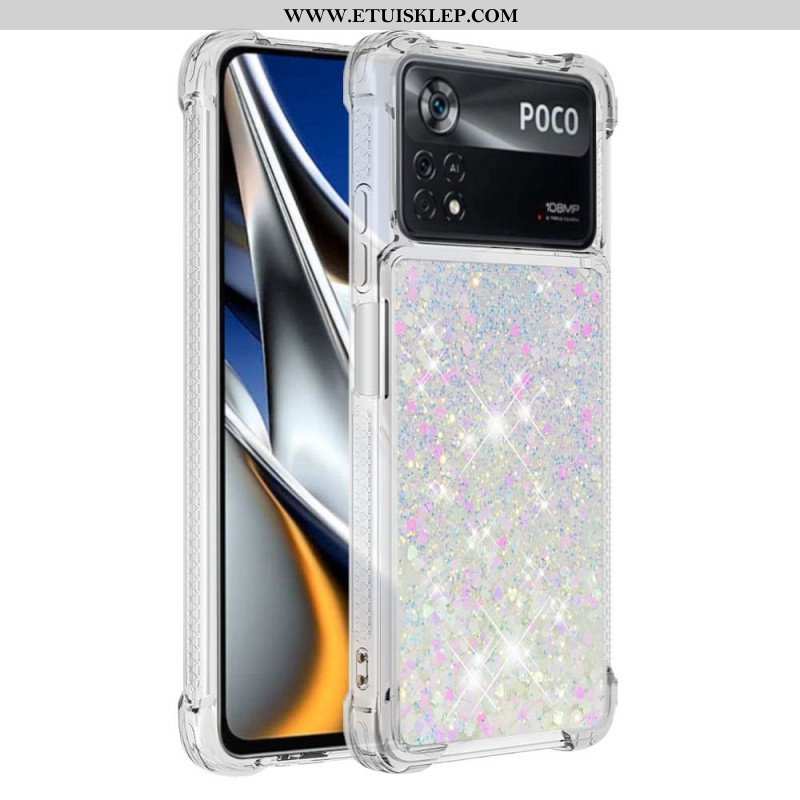 Etui do Poco X4 Pro 5G Pragnienia Cekiny